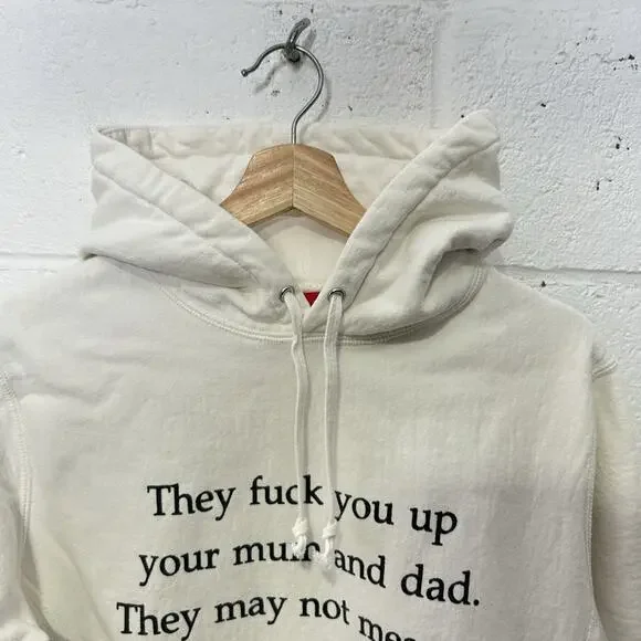 Supreme “They F*ck You Up” Poem Hooded Sweatshirt FW16 - Picture 5 of 14
